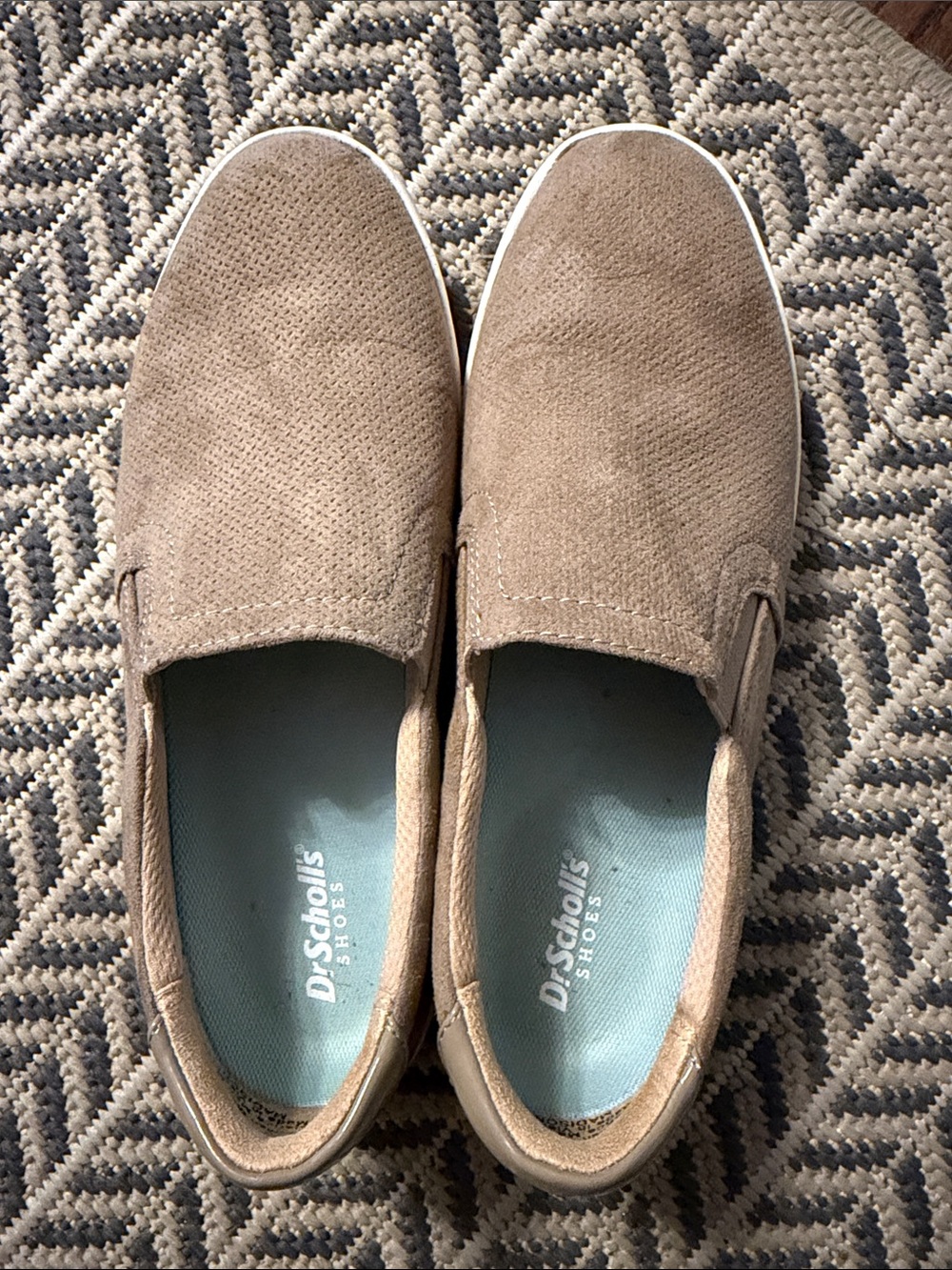 Dr. Scholl's Women's Taupe Suede Slip-On Loafers